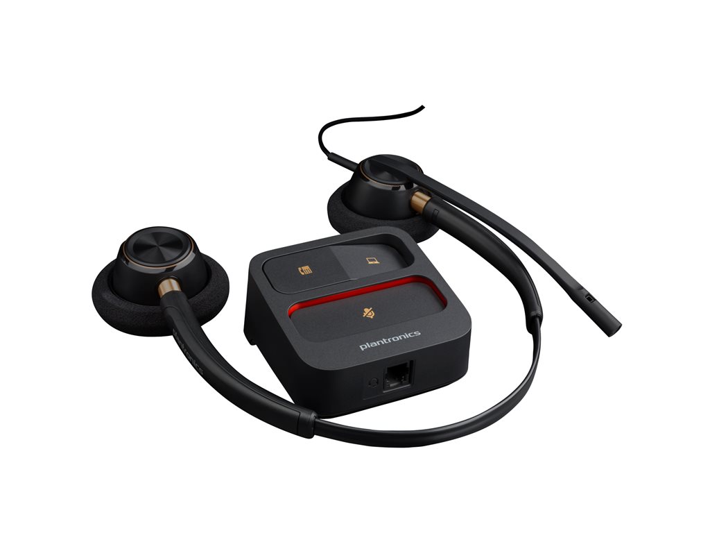 Poly EncorePro 520 - EncorePro 500 series - Headset - On-Ear - kabelgebunden - Quick Disconnect - Schwarz - Zertifiziert für Skype für Unternehmen, UC-zertifiziert - Replaces Poly SKU 89434-02